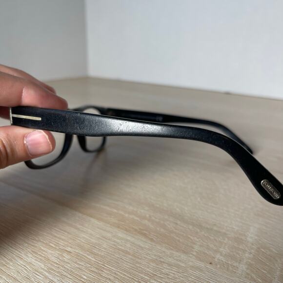 Tom Ford TF5274 050 Eyeglasses Woodgrain Black Arms Frames Only 54-18-145 READ - Picture 8 of 11
